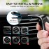 Magnetic Car Phone Holder for Iphone11 Universal Air Outlet Metal Navigation Car Bracket 360 Degree Rotation black