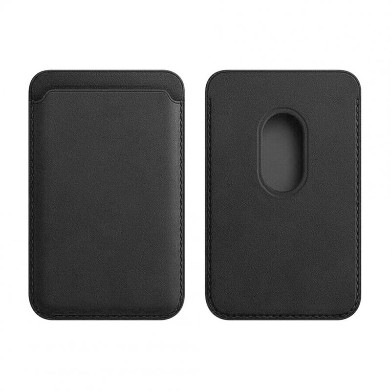 Magnetic Card Holder Case Compatible For Magsafe Iphone 13 11 12 Pro Max Mini Leather Wallet Cover Pocket black