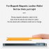 Magnetic Card Holder Case Compatible For Magsafe Iphone 13 11 12 Pro Max Mini Leather Wallet Cover Pocket black