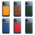 Magnetic Card Holder Case Compatible For Magsafe Iphone 13 11 12 Pro Max Mini Leather Wallet Cover Pocket black