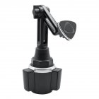 Magnetic Cup Holder Mobile Phone Fixed Mount 360-degree Rotatable Universal Telescopic Cup-shaped Phone Cradle black+silver