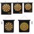 Magnetic Dart Board Double Sided Flocking Dartboards Safety Game Board Toy 17 inch color box