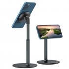 Magnetic Desk Phone Stand Aluminum Alloy Phone Stand Holder Dock With 360°Rotation Height Tilt Adjustable Compatible For IPhone 14 13 12 black