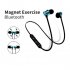 Magnetic Earphone Bluetooth Wireless Headset In ear Noise Reduction Hanging Neck Sports Headphone Xt11 gold