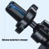 Magnetic Gravity Car Phone Holder 360 degree Rotating Air Vent Mount Phone Gps Support Non slip Stand black