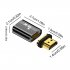 Magnetic HDTV Adapter HDTV To HDTV 19 Pins 8K 60Hz 48Gbps Convertor For Tablet Laptop TV Monitor Computer Projectors silver