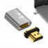 Magnetic HDTV Adapter HDTV To HDTV 19 Pins 8K 60Hz 48Gbps Convertor For Tablet Laptop TV Monitor Computer Projectors silver