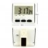 Magnetic Large LCD Digital Kitchen Timer with Loud Alarm Count Up  Down Clock to 24 Hours White   rose red