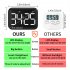 Magnetic Large Lcd Digital Kitchen  Timer Cooking Timer Stopwatch Led Electronic Countdown Alarm Clock Counter White