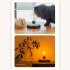 Magnetic Led Light Levitating Lamp With Touch Switch 60 Lumen LED Bulb 360 Degree Automatic Rotation Night Light For Living Room Study Bedroom Office EU plug
