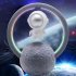Magnetic Levitation Astronaut Spaceman Bluetooth Speaker RGB Mini Radio Portable Audio Subwoofer 598a Silver