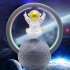Magnetic Levitation Astronaut Spaceman Bluetooth Speaker RGB Mini Radio Portable Audio Subwoofer 598b Gold