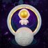 Magnetic Levitation Astronaut Spaceman Bluetooth Speaker RGB Mini Radio Portable Audio Subwoofer 598a Silver