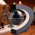 Magnetic Levitation Globe With Colored LED Lights C Shaped Floating Globe Earth Planet Ball For Gift Home Office Desk Decoration US plug