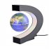 Magnetic Levitation Globe with C Shape Base Colorful LED World Map US Plug