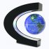 Magnetic Levitation Globe with C Shape Base Colorful LED World Map US Plug