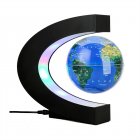 Magnetic Levitation Globe with C Shape Base Colorful LED World Map EU Plug