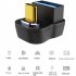 Magnetic OTG USB Type C Adapter Usb3 0 Female to Type c Male Connector 10gbps Fast Charging Titanium color Side Elbow