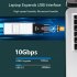 Magnetic OTG USB Type C Adapter Usb3 0 Female to Type c Male Connector 10gbps Fast Charging Titanium color Side Elbow