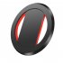 Magnetic Phone Ring Magnetic Finger Phone Ring Stand Holder 360 Degree Rotation Finger Ring Kickstand Smartphone Accessories black red