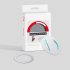 Magnetic Phone Ring Magnetic Finger Phone Ring Stand Holder 360 Degree Rotation Finger Ring Kickstand Smartphone Accessories black red