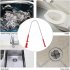 Magnetic Pickup Tool Flexible Magnetic Long Spring Grip Magnet   4 Claw   LED Light Flexible Waste Picking Tool For Home Toilet Gadget Sewer Cleaning Pickup Too