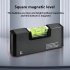 Magnetic Spirit Level Set Square T type Circular Hanging Line Small Mini Portable Level Ruler Measuring Tool orange