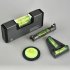 Magnetic Spirit Level Set Square T type Circular Hanging Line Small Mini Portable Level Ruler Measuring Tool orange