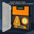 Magnetic Spirit Level Set Square T type Circular Hanging Line Small Mini Portable Level Ruler Measuring Tool orange