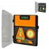 Magnetic Spirit Level Set Square T type Circular Hanging Line Small Mini Portable Level Ruler Measuring Tool orange
