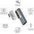 Magnetic USB C Type C Adapter Side Plug Elbow 20pin Full function Adapter Charging Data Transmission 4k Video Dark Gray
