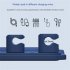 Magnetic Wire Organizer Desktop Cable Clip Protector Cable Row Plug Fixed Charging Line Holder Self adhesive grey