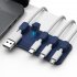 Magnetic Wire Organizer Desktop Cable Clip Protector Cable Row Plug Fixed Charging Line Holder Self adhesive grey