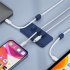 Magnetic Wire Organizer Desktop Cable Clip Protector Cable Row Plug Fixed Charging Line Holder Self adhesive grey