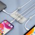 Magnetic Wire Organizer Desktop Cable Clip Protector Cable Row Plug Fixed Charging Line Holder Self adhesive grey