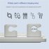 Magnetic Wire Organizer Desktop Cable Clip Protector Cable Row Plug Fixed Charging Line Holder Self adhesive grey