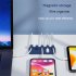 Magnetic Wire Organizer Desktop Cable Clip Protector Cable Row Plug Fixed Charging Line Holder Self adhesive grey