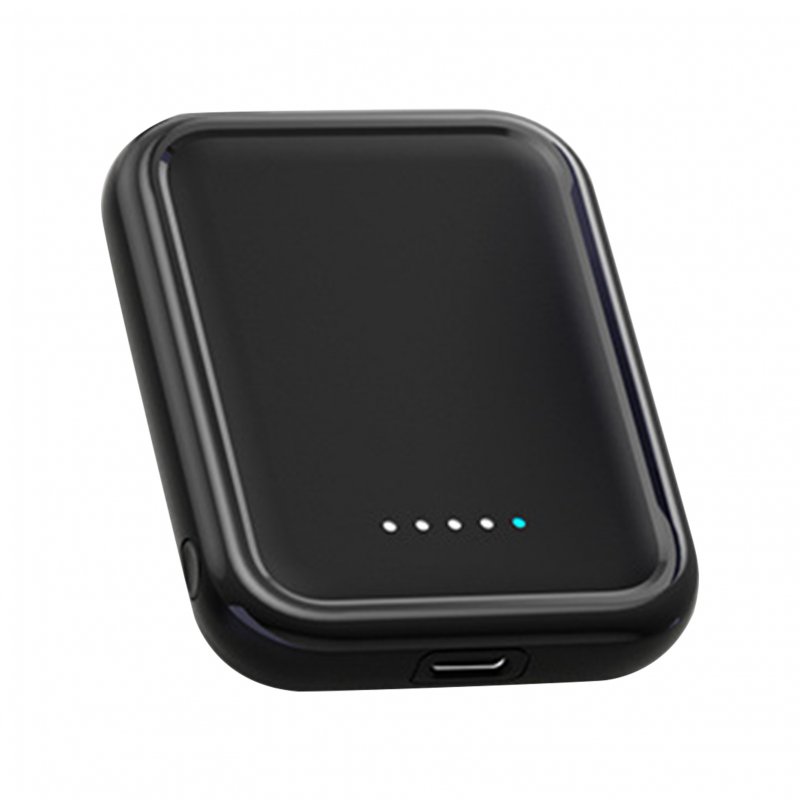 Magnetic Wireless Power Bank 5000mAh Battery Pack Magnetic Fast Charge Portable Charger Powerbank For Smart Phones black