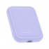 Magnetic Wireless Power Bank 5000mAh Battery Pack Magnetic Fast Charge Portable Charger Powerbank For Smart Phones Purple