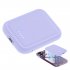 Magnetic Wireless Power Bank 5000mAh Battery Pack Magnetic Fast Charge Portable Charger Powerbank For Smart Phones Purple