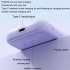 Magnetic Wireless Power Bank 5000mAh Battery Pack Magnetic Fast Charge Portable Charger Powerbank For Smart Phones Purple