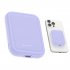 Magnetic Wireless Power Bank 5000mAh Battery Pack Magnetic Fast Charge Portable Charger Powerbank For Smart Phones Purple