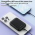 Magnetic Wireless Power Bank 5000mAh Battery Pack Magnetic Fast Charge Portable Charger Powerbank For Smart Phones Purple