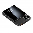 Magnetic Wireless Power Bank Emergency 10000mah Battery Pack 22 5w Magnetic Fast Charge Portable Charger Black