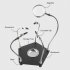 Magnifier Soldering Station Holder Soldering Rework Station Welding Magnifying Glass Auxiliary Clip Repair Tools For Welding Repairing TE 806 magnifying