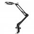 Magnifying Glass Desk Lamp With Light Metal Base And Clamp 3 Color Modes 10 Brightness Levels Dimmable LED Magnifier Light For Repair Reading Crafts Painting Ir