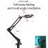 Magnifying Glass Desk Lamp With Light Metal Base And Clamp 3 Color Modes 10 Brightness Levels Dimmable LED Magnifier Light For Repair Reading Crafts Painting Ir