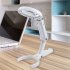 Magnifying Glass With Light 8led Magnifier Foldable Desktop Reading Ring Light For Jewelry Appraisal Repair White