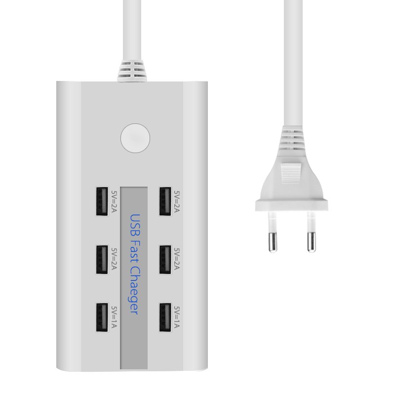 6 Port USB Wall Charger