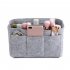 Make up Organizer Insert Bag for Handbag Travel Inner Purse Portable Cosmetic Bag  black L 30 16 16cm